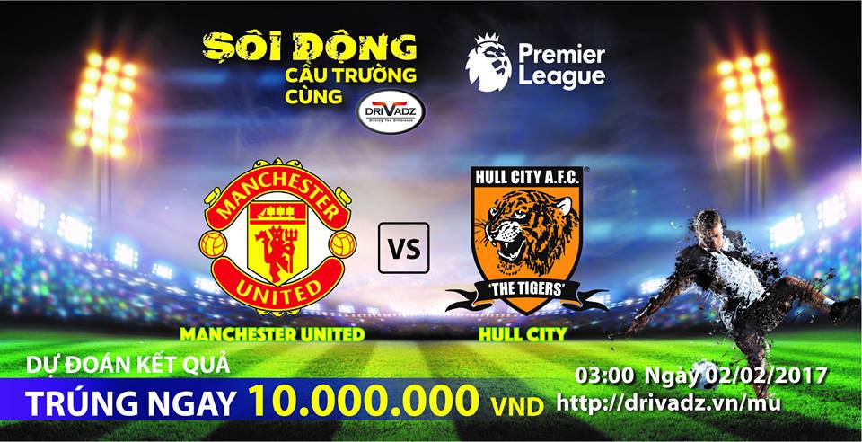 TB KẾT QUẢ DỰ ĐOÁN ĐỢT 6: MU CHIA ĐIỂM VỚI HULL CITY, GIẢI THƯỞNG ĐƯỢC NÂNG GIÁ TRỊ LÊN 15,000,000 VNĐ