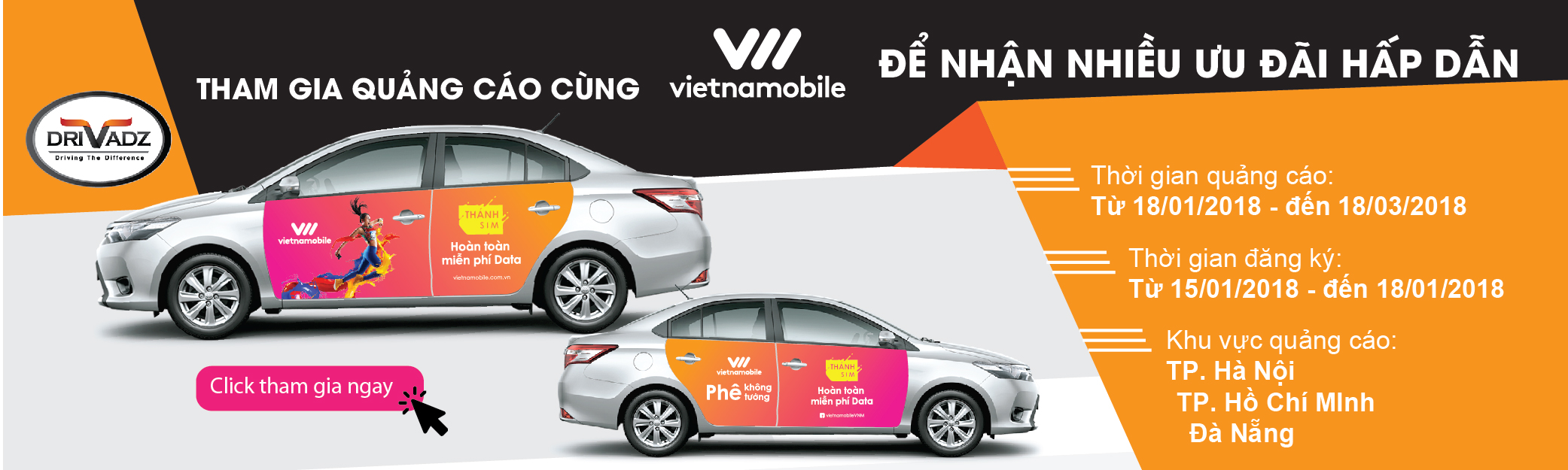 DÁN QUẢNG CÁO CÙNG VIETNAMOBILE, “PHÊ KHÔNG TƯỞNG” - THƯỞNG BẤT NGỜ