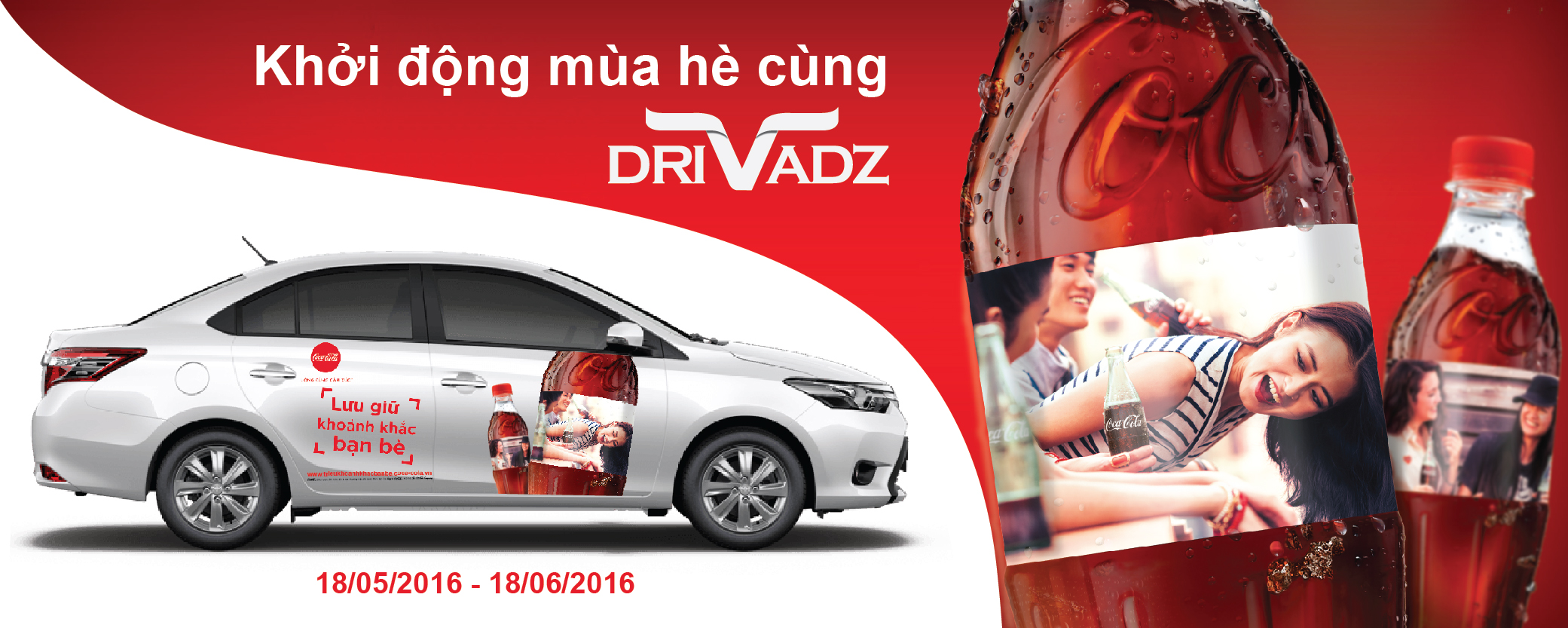 Tham gia chiến dịch Coca-Cola cùng driVadz