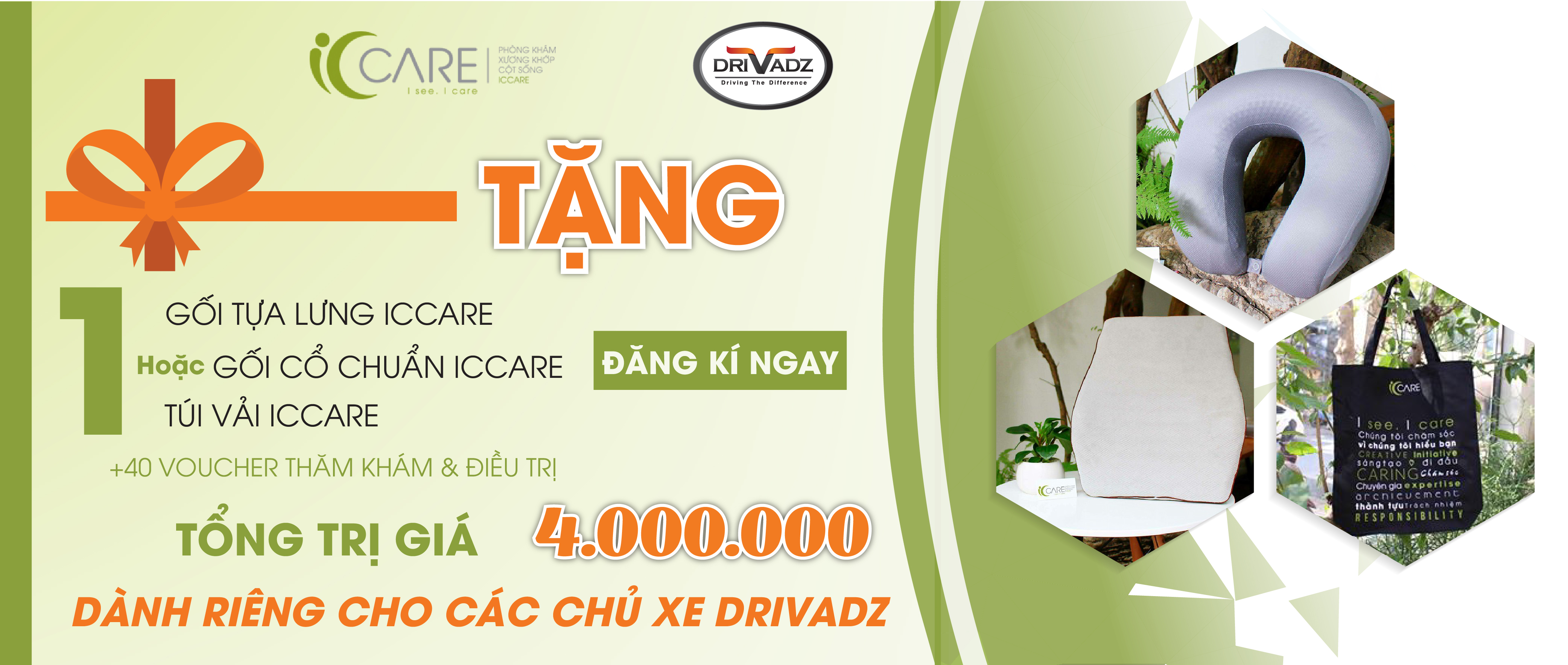 (GÓC QUÀ TẶNG) THĂM KHÁM & ĐIỀU TRỊ HOÀN TOÀN MIỄN PHÍ CHẤT LƯỢNG CAO VÀ NHẬN QUÀ LỚN TỔNG TRỊ GIÁ 4.000.000VND TỪ PHÒNG KHÁM iCCARE